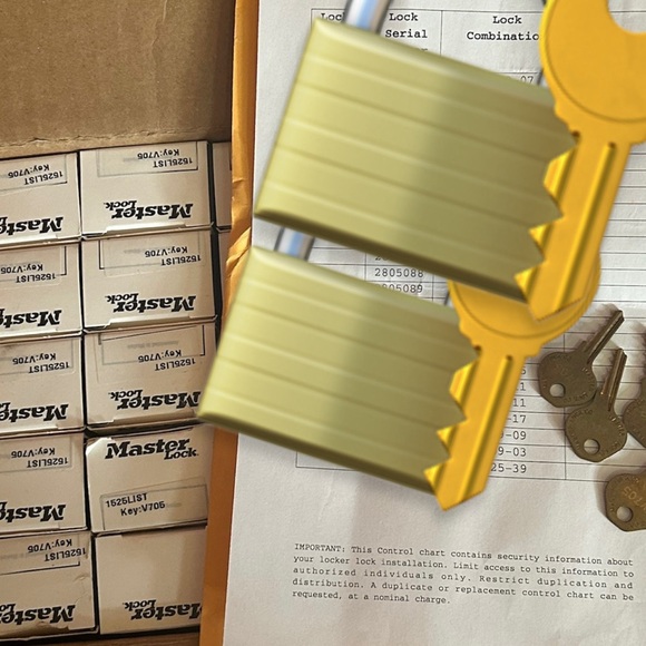 25 master locks brand new with 4 keys and all combination - Picture 2 of 2
